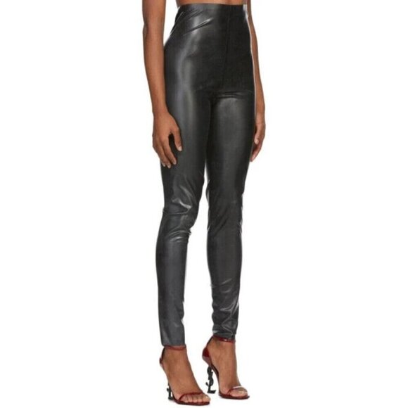 Saint Laurent Latex Leggings Size F36 US 4 Black - Picture 12 of 15